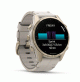 fēnix® 8 – 43 mm, AMOLED - Sapphire, Soft Gold with Limestone Leather Band - 010-02903-40 - Garmin